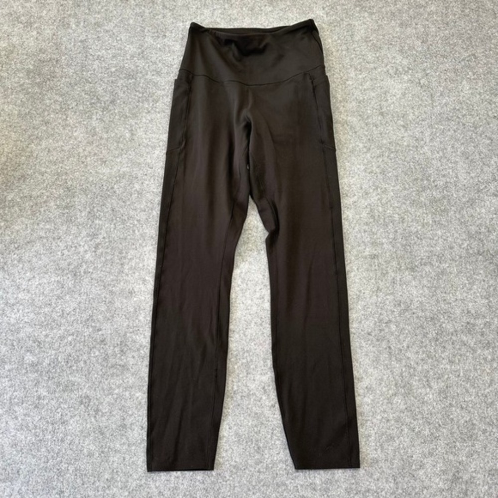 Rhone Revive Women's 7/8 Leggings Black High Waisted Athletic‎ Side Pockets
